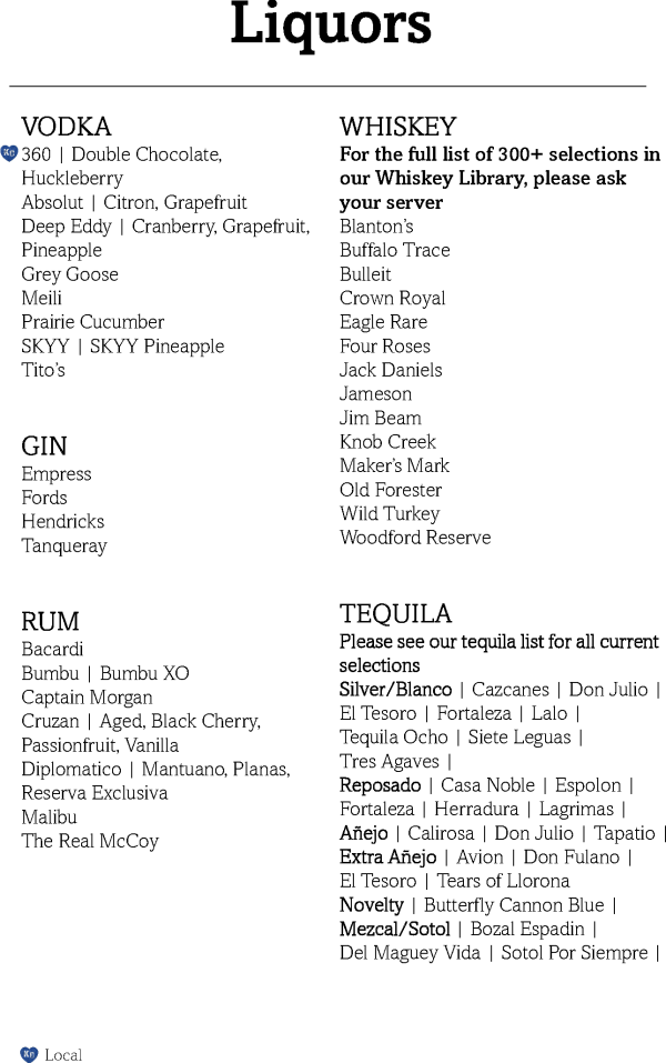 liquors